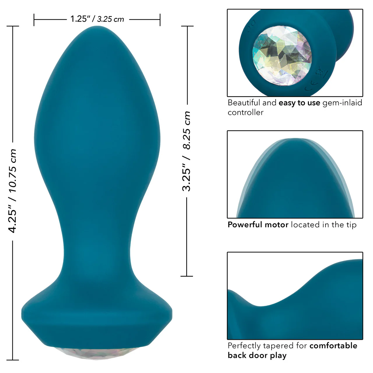 Power Gem Vibrating Crystal Probe - Teal - Image 6
