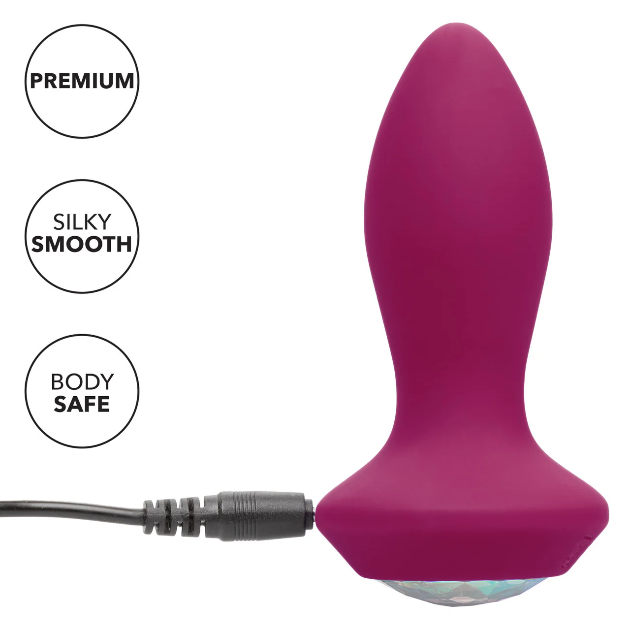 Power Gem Vibrating Petite Crystal Probe - Purple - Image 7
