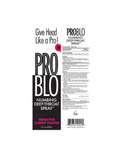 ProBlo Throat Numbing Spray - Cherry - Image 2