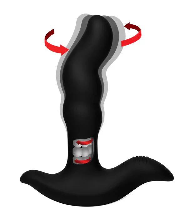 Prostatic Play Rimstatic Curved Rotating Plug With Remote - Image 2