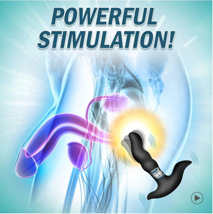 Prostatic Play Rimstatic Curved Rotating Plug With Remote - Image 8