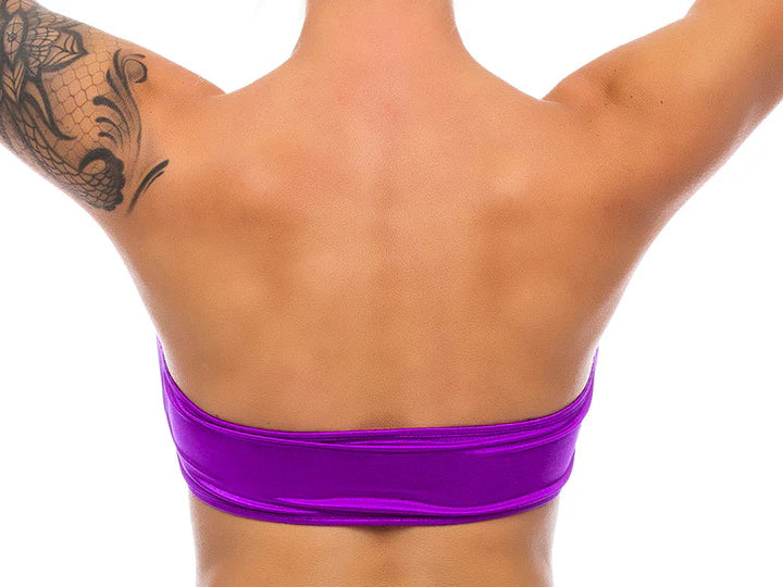 Purple Peekaboo Bandeau Top in S/M - Image 2