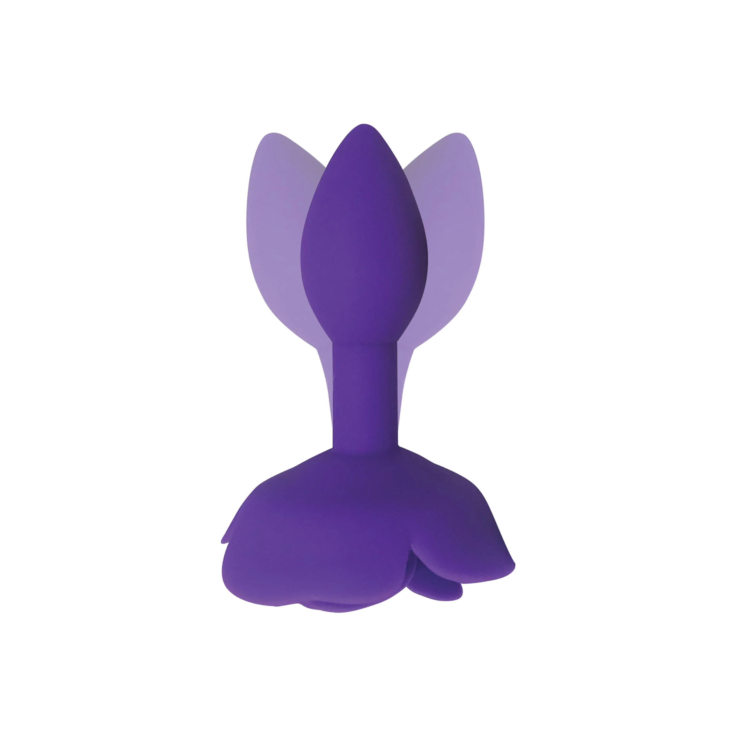Purple Rose Silicone Butt Plug - Image 3