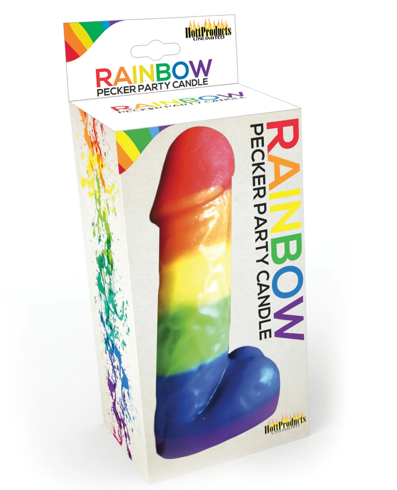 Rainbow Pecker Party Candle - Image 2