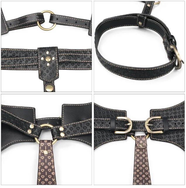 Rebellion Reign Full Body Harness in Vegan Leather - Image 4