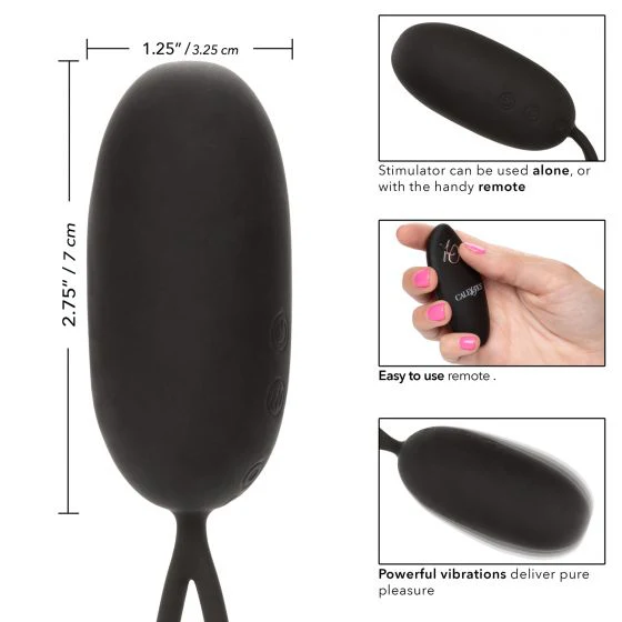 Rechargeable Egg w/ Remote - Black - Image 4
