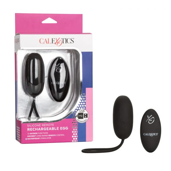 Rechargeable Egg w/ Remote - Black - Image 7