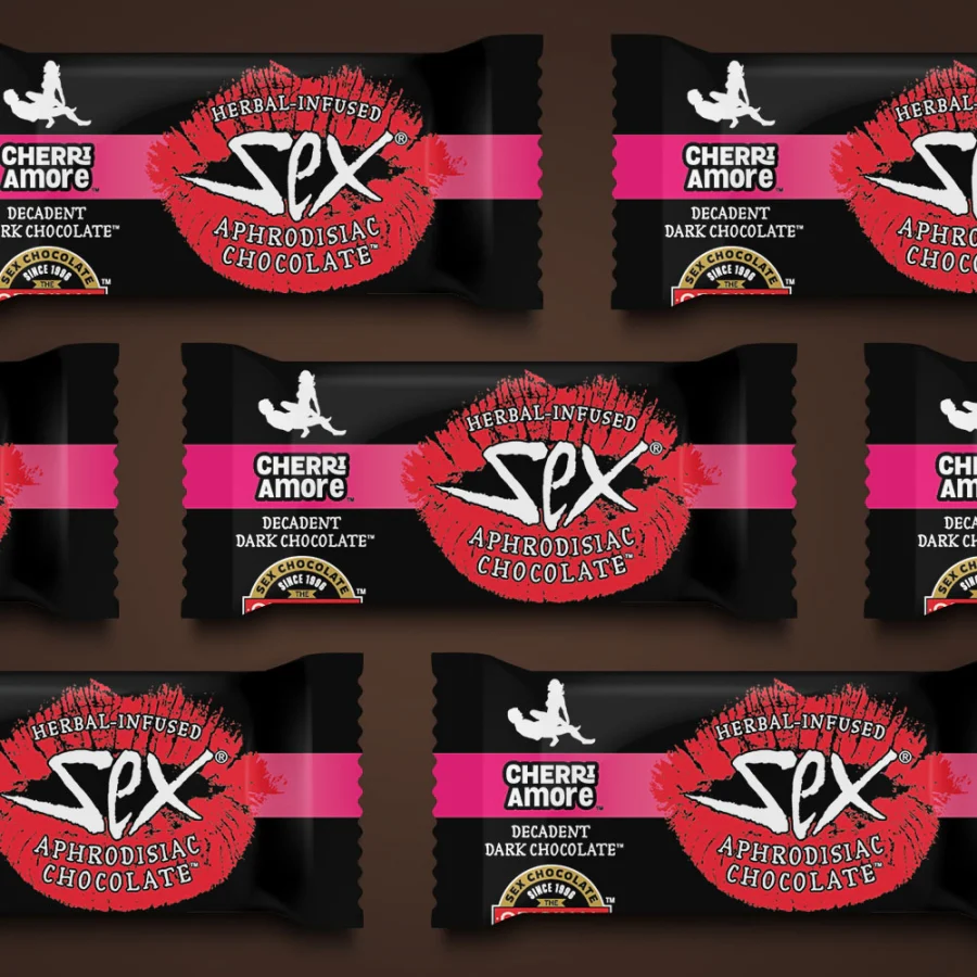 Cherry Sex Chocolate Herbal Infused Aphrodisiac Treat - 1 Piece - Image 2
