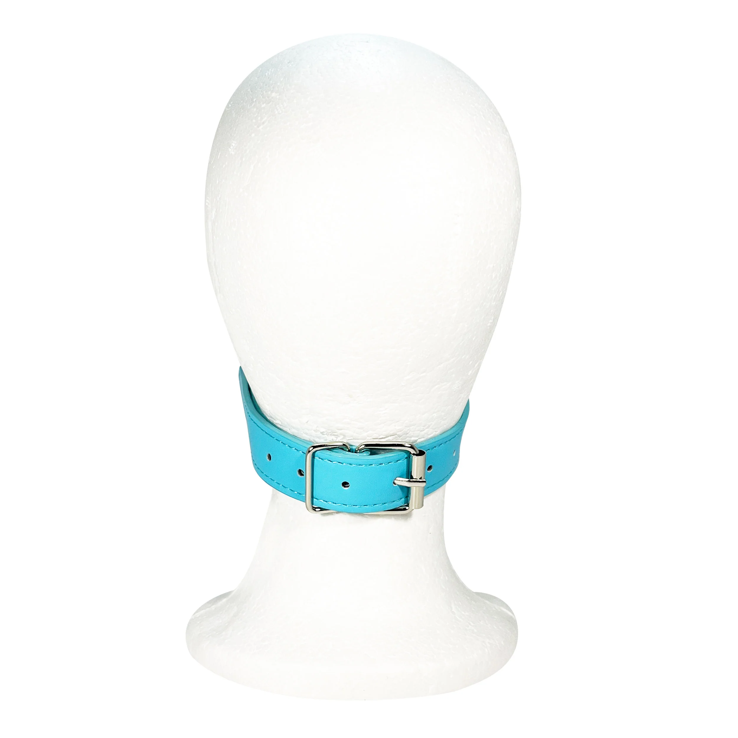 Silicone Sex Bar Mouth Gag by Fetish Pleasure Play in Teal and Black - Image 4
