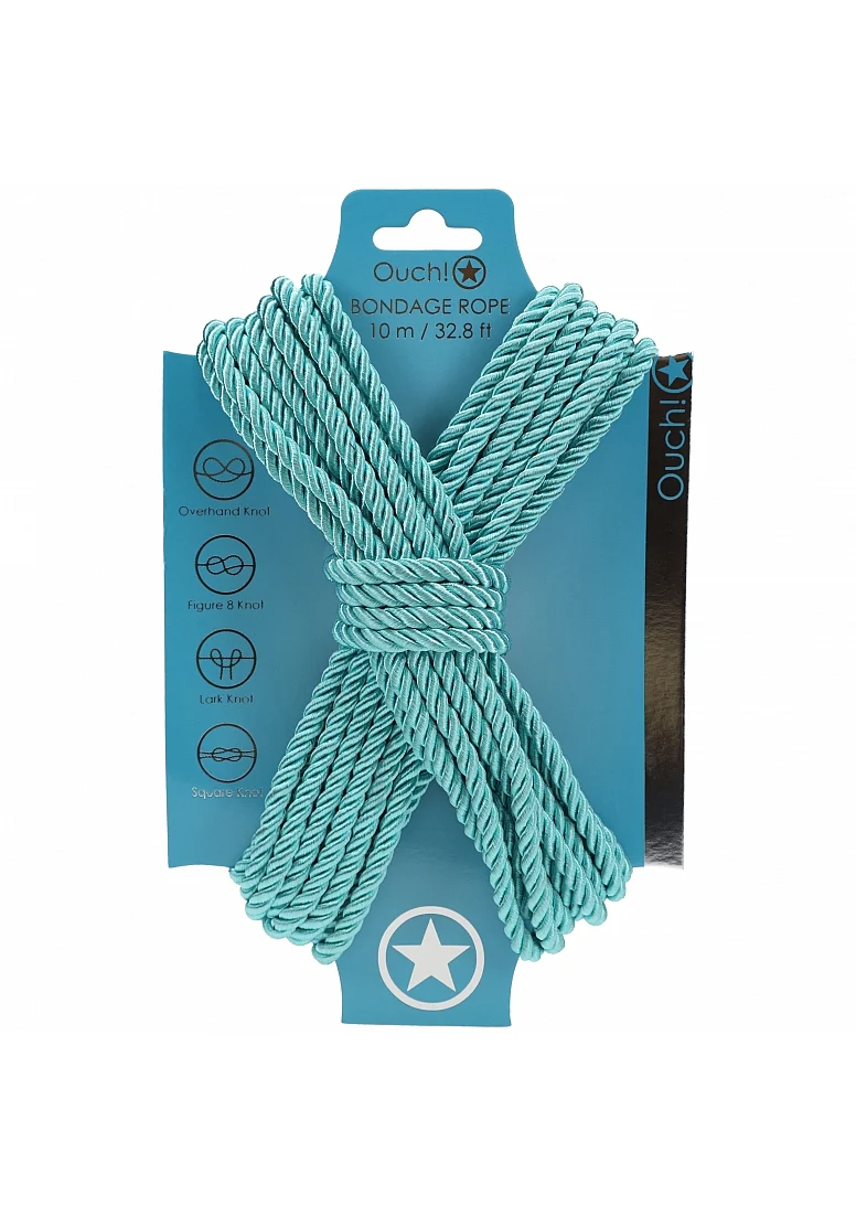 Silky Blue Bondage Rope - 10 Meters
