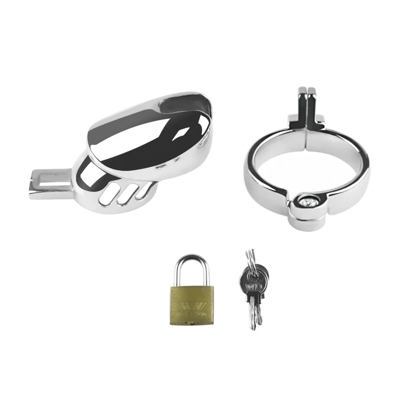 Silver Sallet 2.8" Chastity Cage Cock Cage by Metal Pleasure Play - Image 11