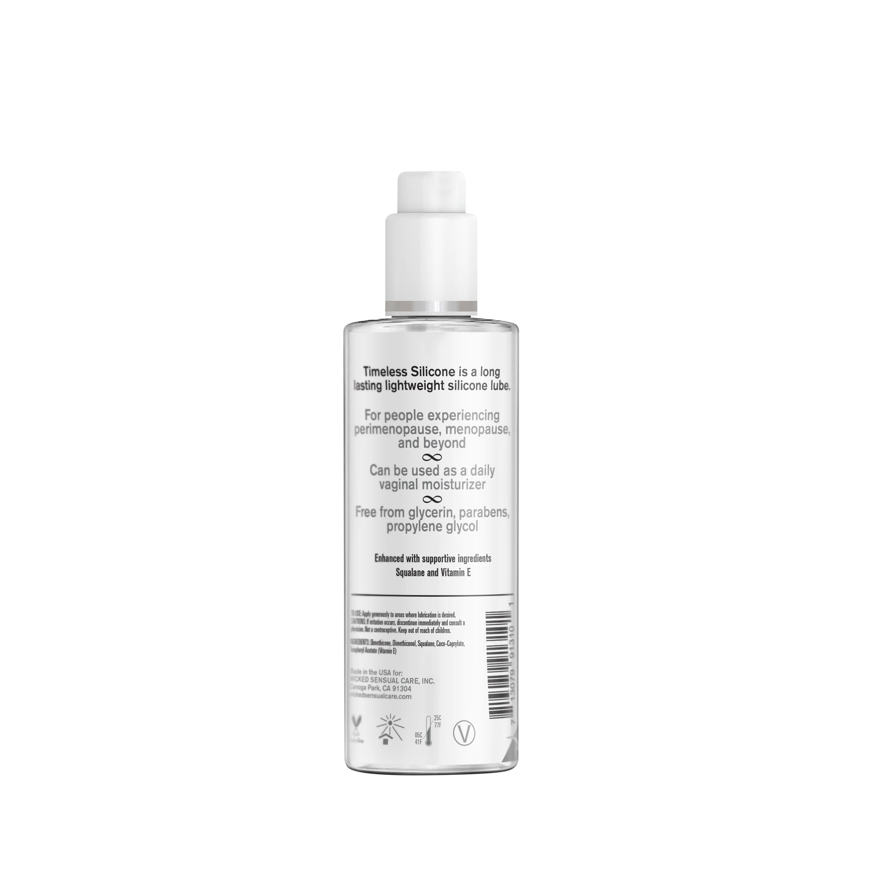 Simply Timeless Silicone Lube By Wicked Sensual Care, 4oz - Image 2
