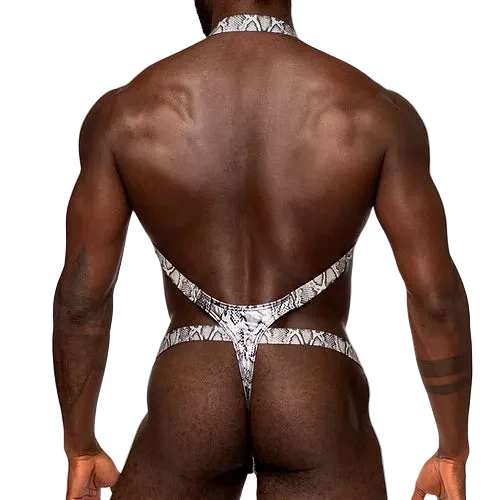 S'naked Harness Sling Thong, Silver - Image 2