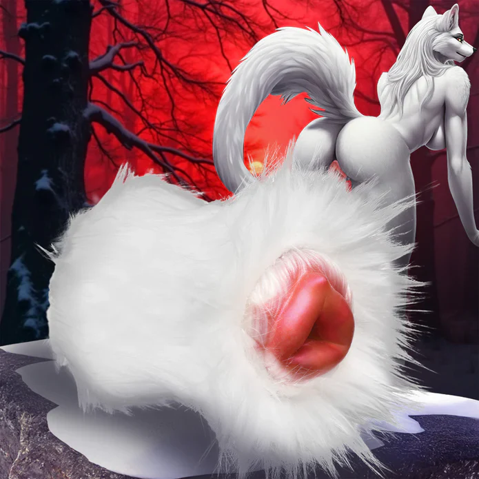 Snow She-Wolf Silicone Stroker by Creature Cocks - Image 3