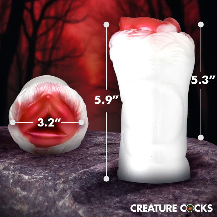 Snow She-Wolf Silicone Stroker by Creature Cocks - Image 5