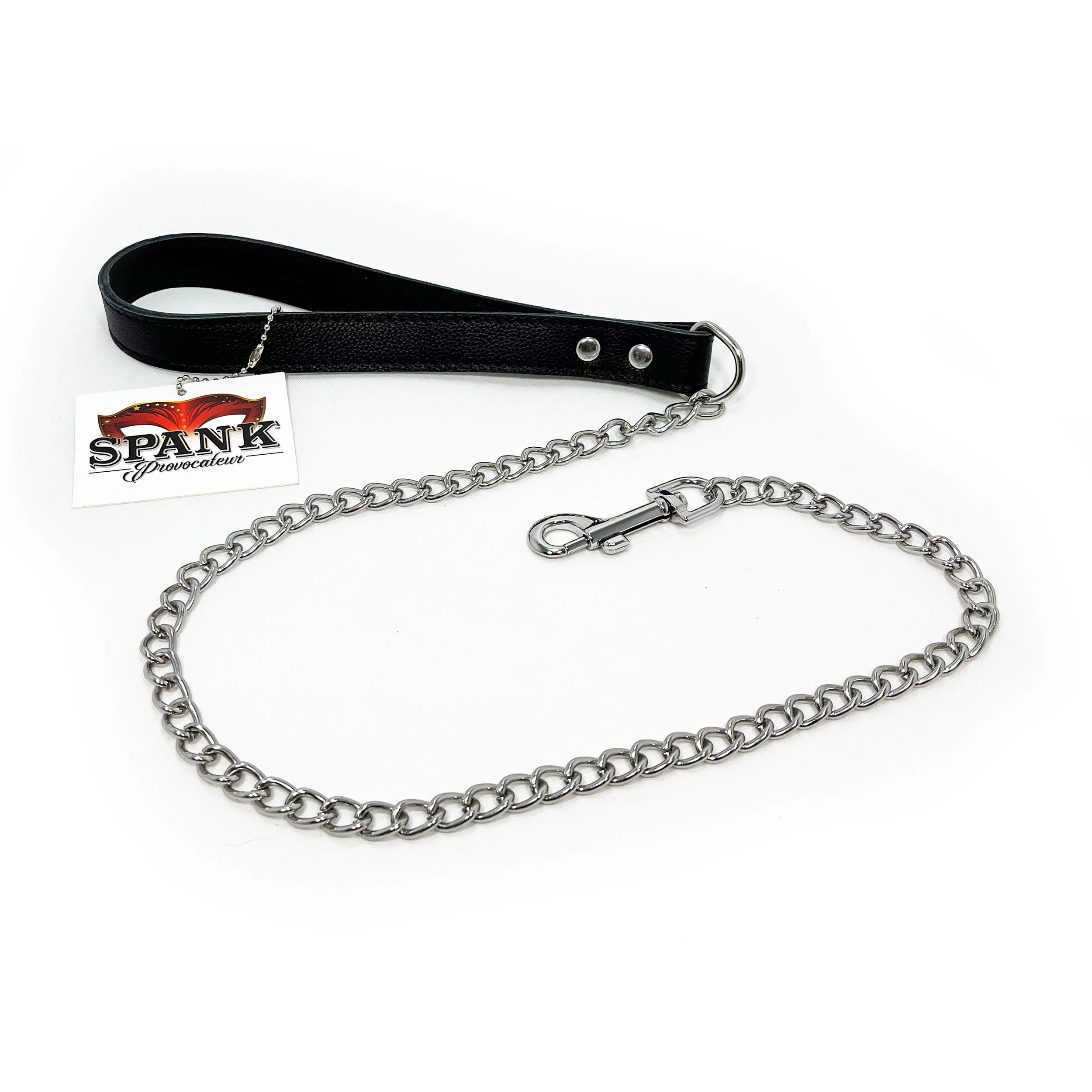 Spank Provocateur Black Leather Leash - Image 2
