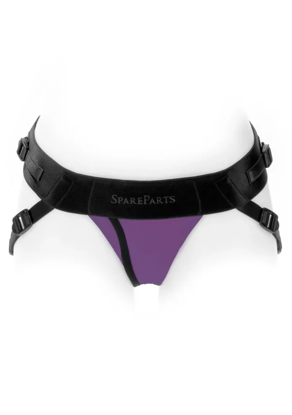 Spare Parts Size A Joque Underwear Strap-On and Packer Harness in Purple - Image 2