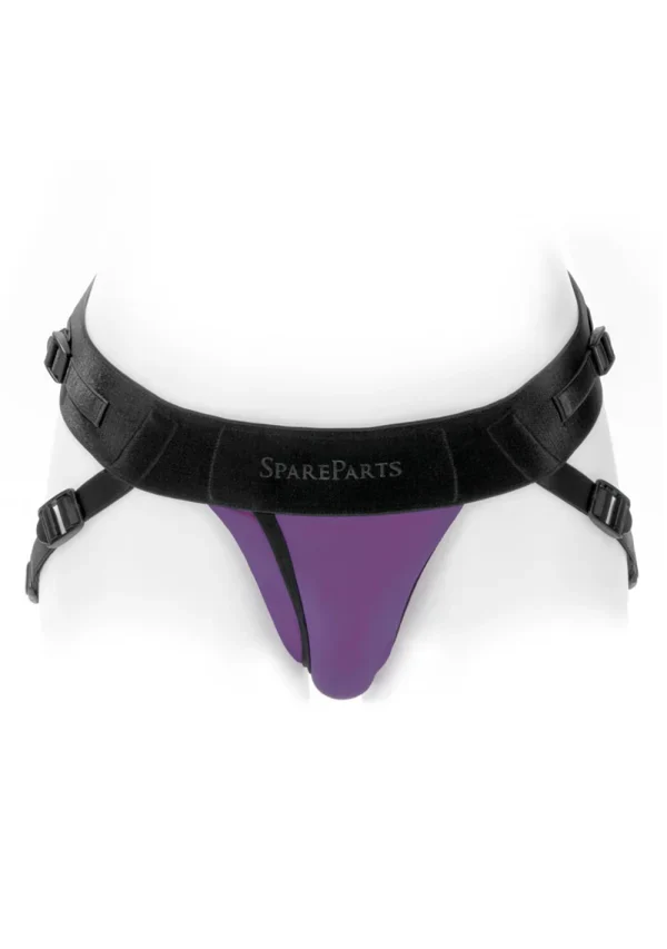 Spare Parts Size B Joque Underwear Strap-On and Packer Harness in Purple - Image 2