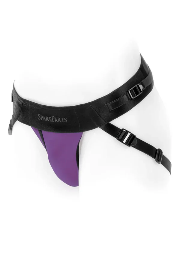 Spare Parts Size B Joque Underwear Strap-On and Packer Harness in Purple - Image 8