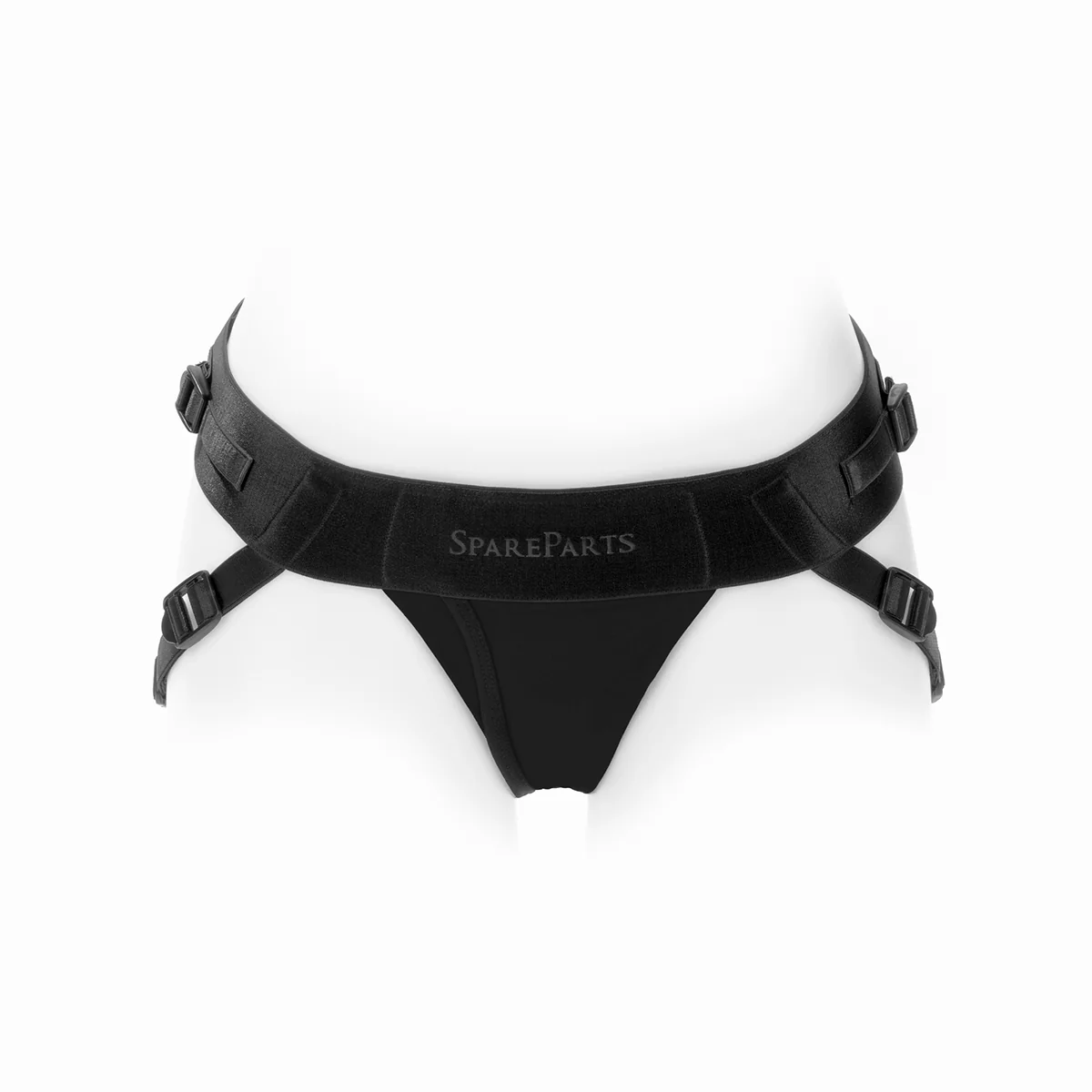 Spare Parts Size B Joque Underwear Strap-On and Packer Harness in Black
