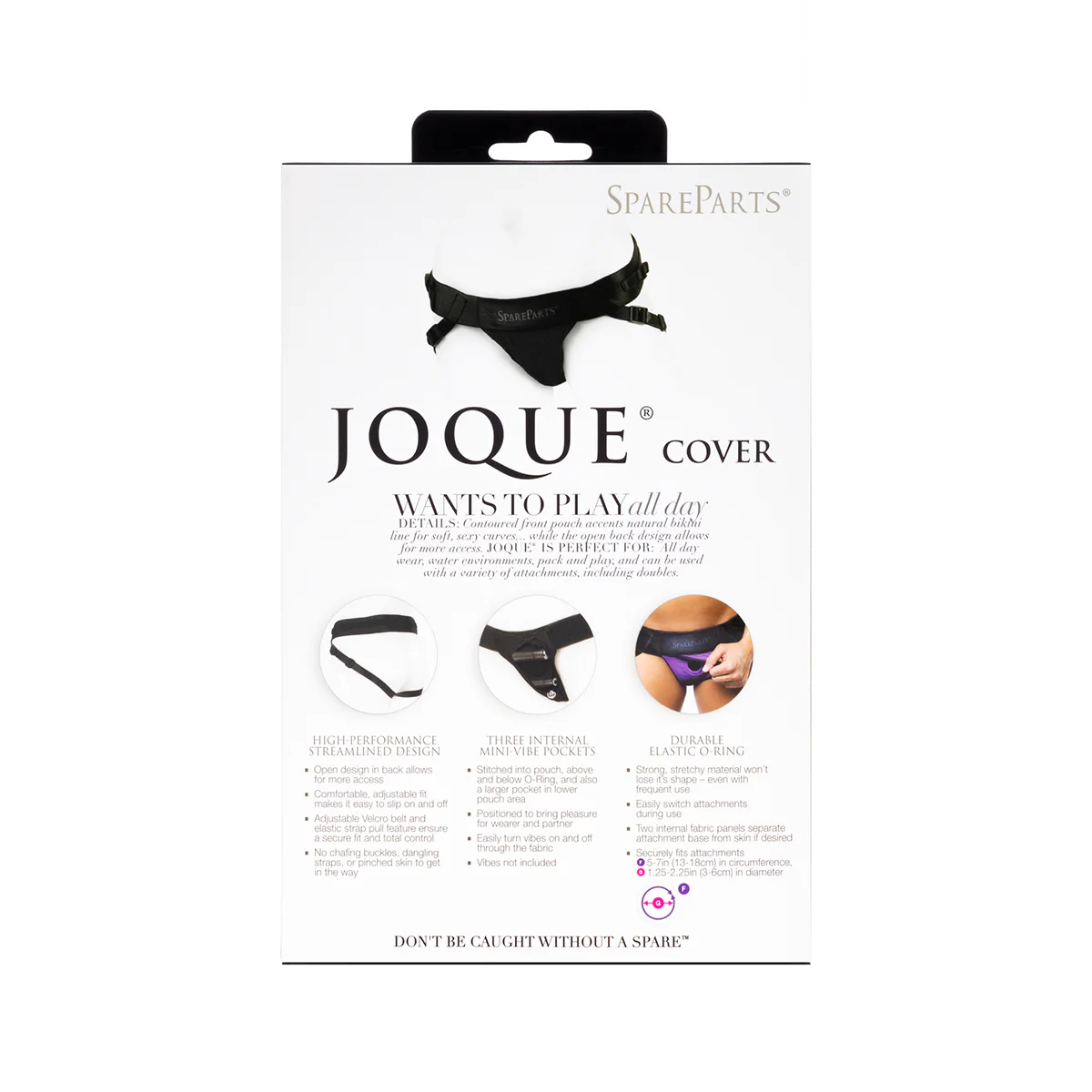 Spare Parts Size B Joque Underwear Strap-On and Packer Harness in Black - Image 2