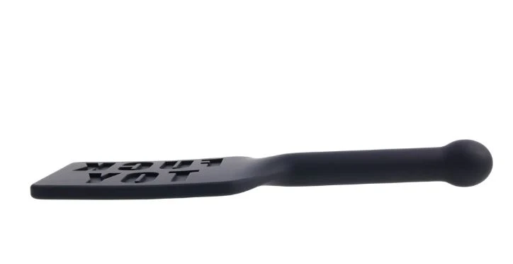 Sportsheets Edge "Fuck Toy" Silicone Paddle - Black - Image 5