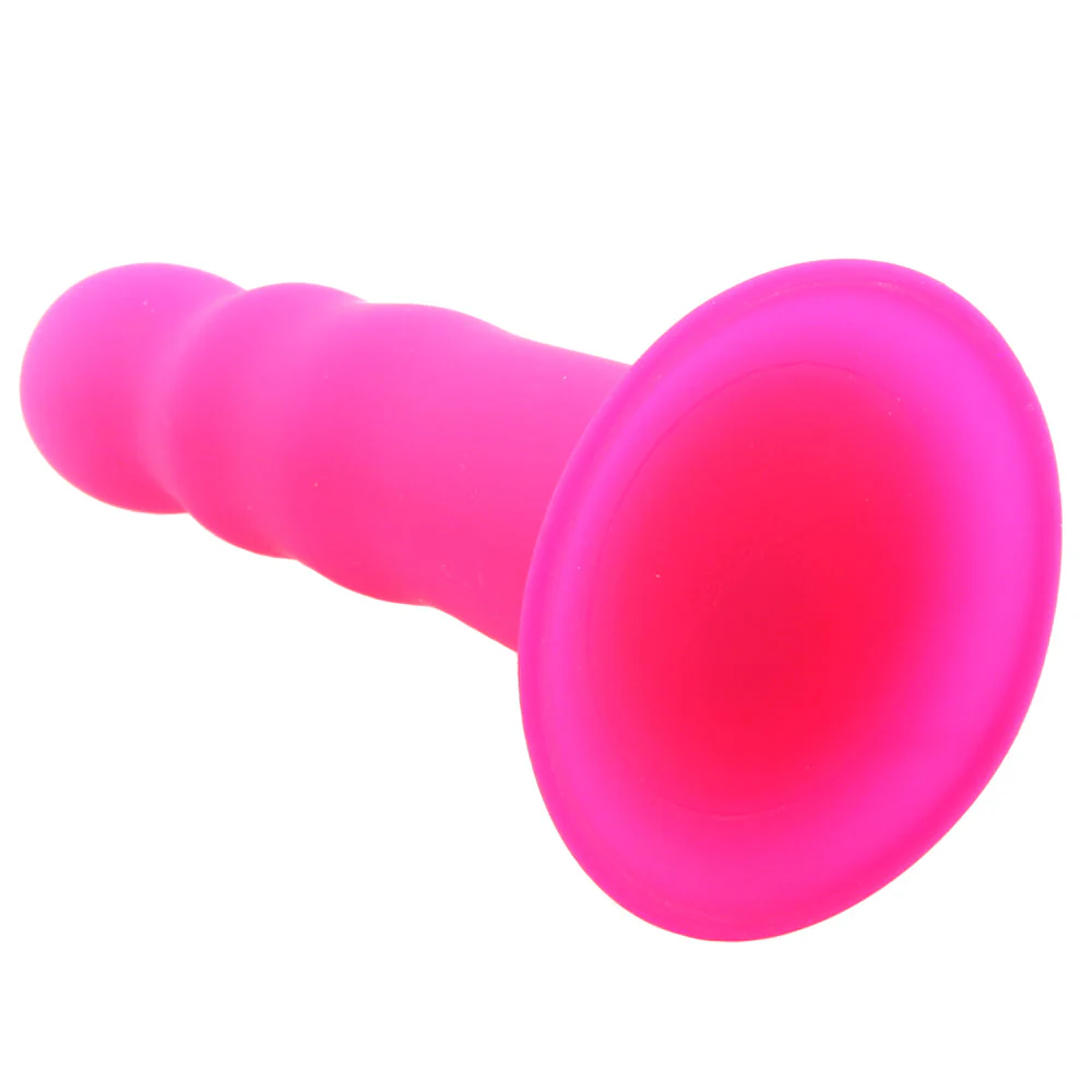 Squeezable Wavy Dildo - Pink - Image 3