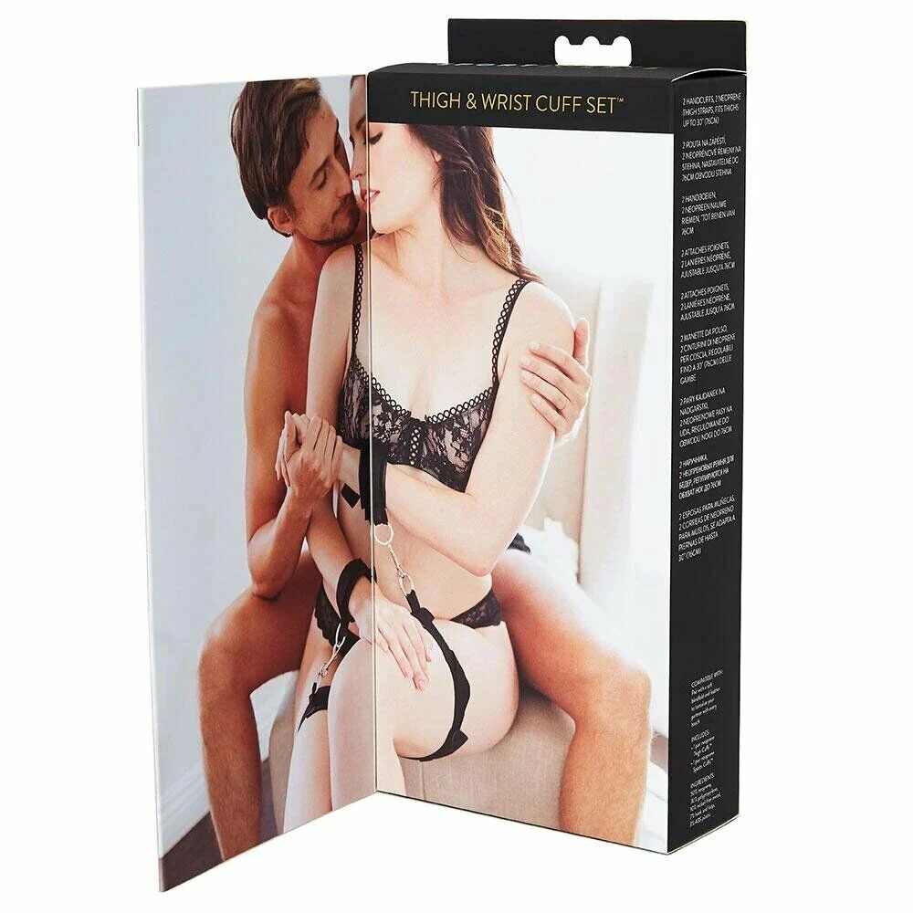 Sportsheets Thigh and Wrist Cuffs Set - Image 6