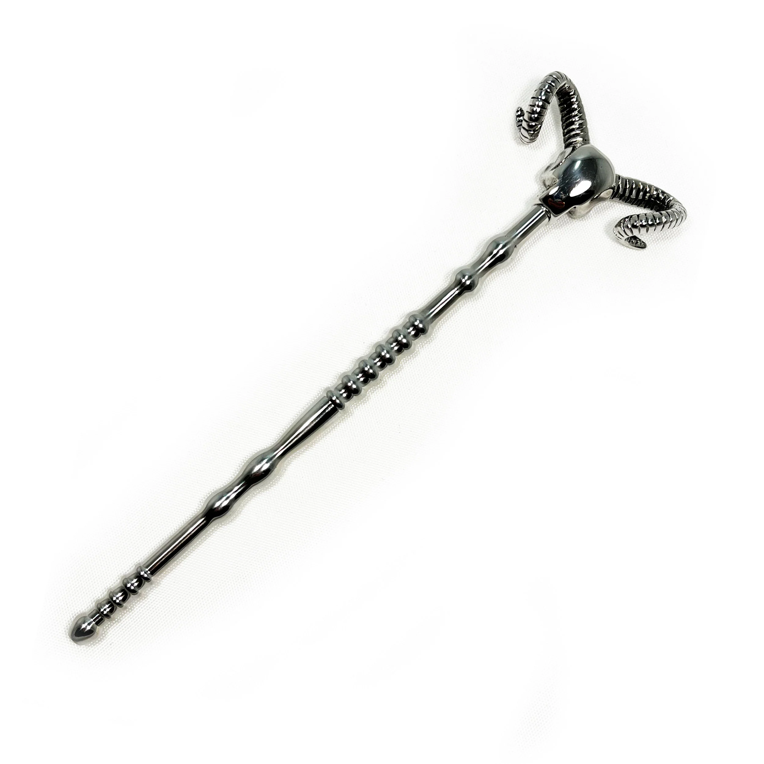 STAINLESS STEEL HOLLOW SKULL URETHRAL SOUND PENIS PLUG - Image 2