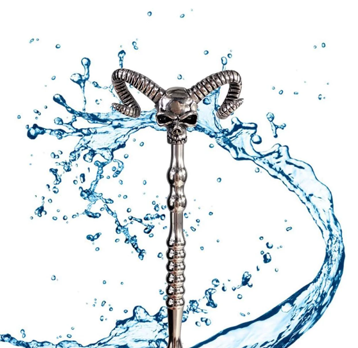 STAINLESS STEEL HOLLOW SKULL URETHRAL SOUND PENIS PLUG - Image 7
