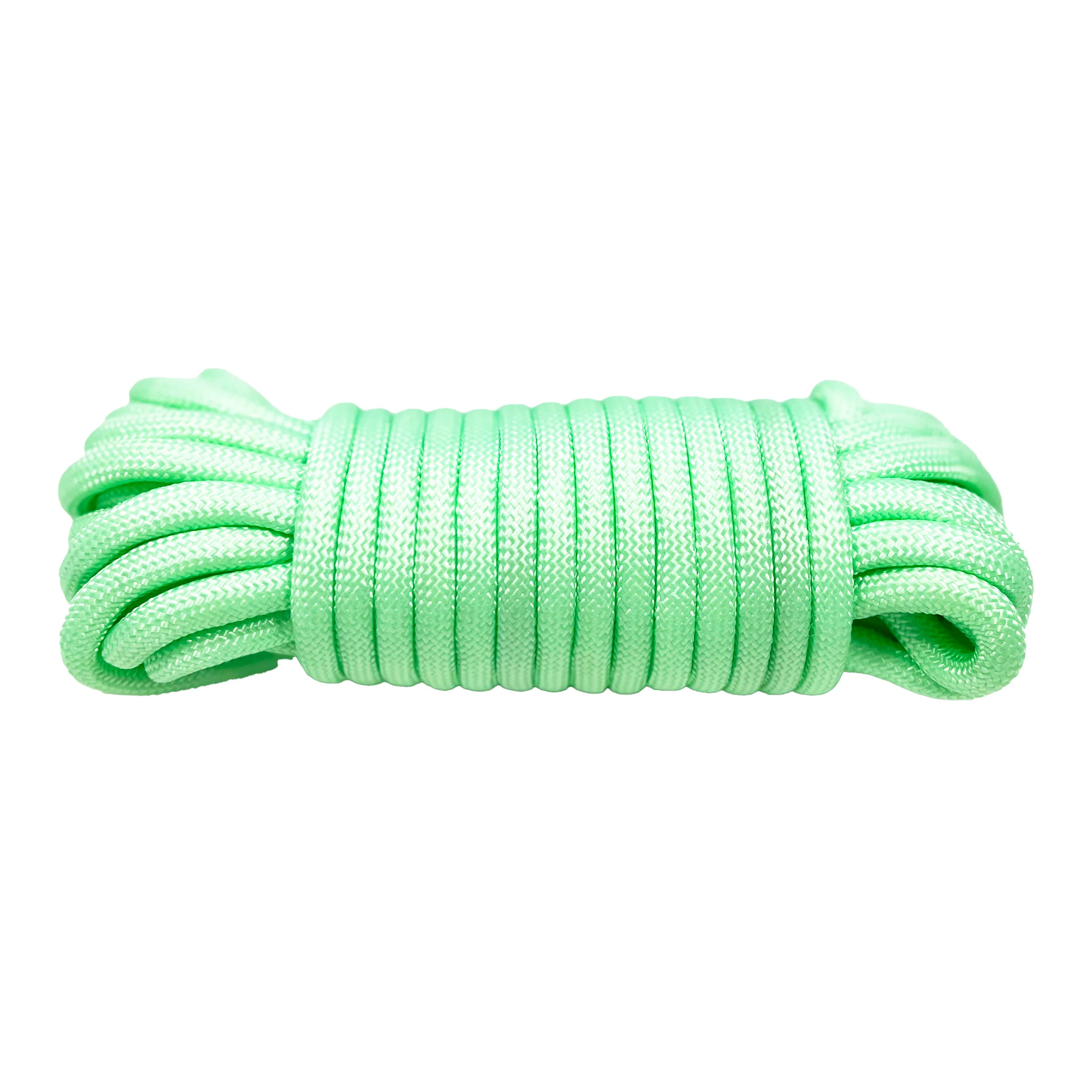 Sturdy Nylon Bondage Rope by Fetish Pleasure Play in Lime Green - 32' - Image 2