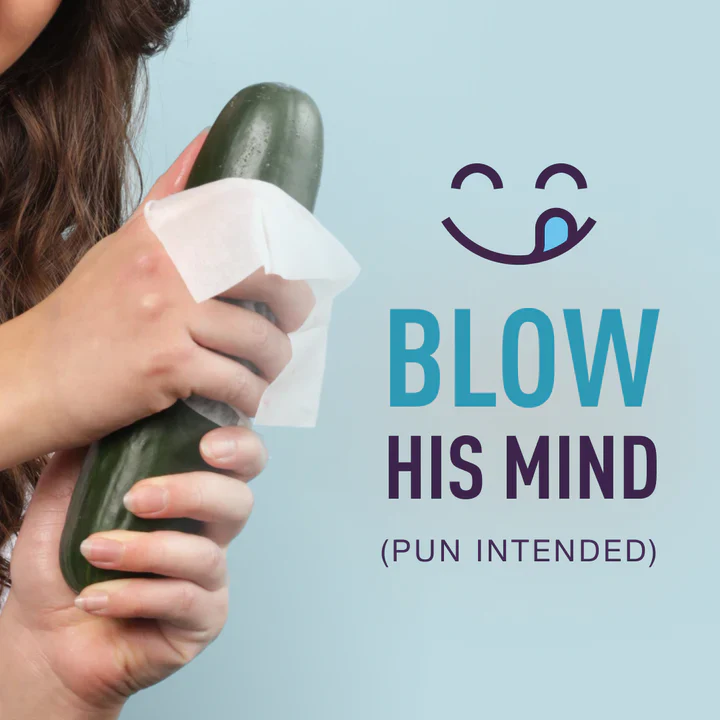 Sweet Cucumber Flavored Wipes For Men Single Pack - Image 3
