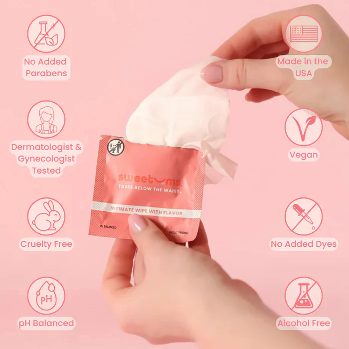 Sweetums PH Balanced Cherry Flavored Intimate Wipe for Her - Single Pack - Image 3