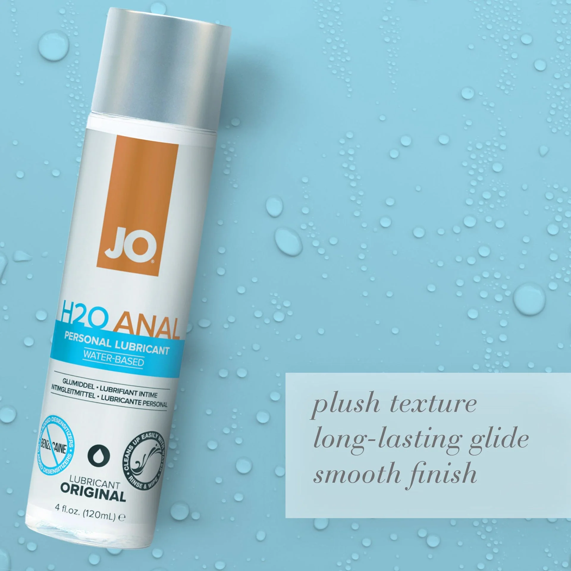JO H2O Anal Original Lube - 8 oz - Image 3
