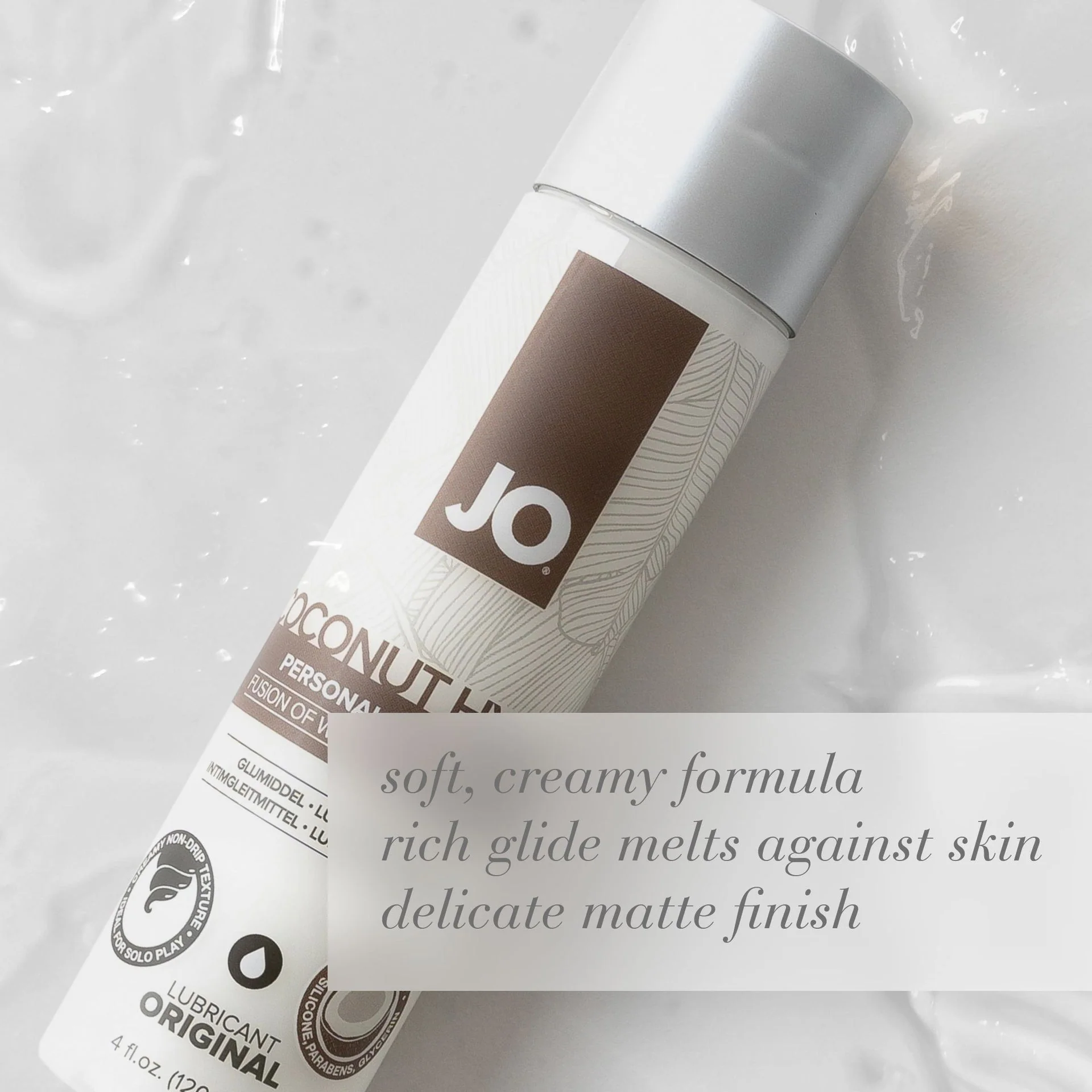 JO Coconut Hybrid Original Lube - 1 oz - Image 3