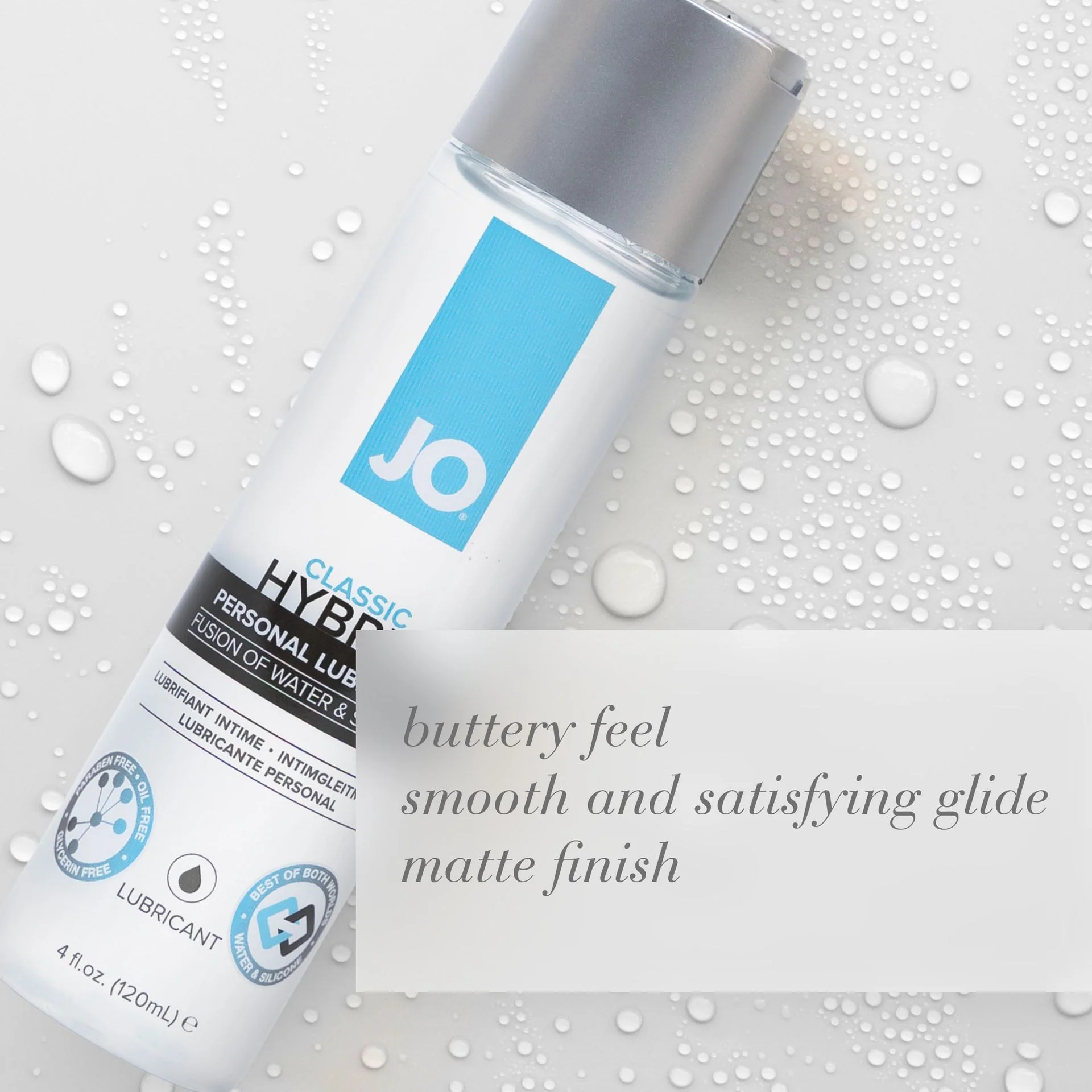 JO Classic Hybrid Lube - 4 oz - Image 3