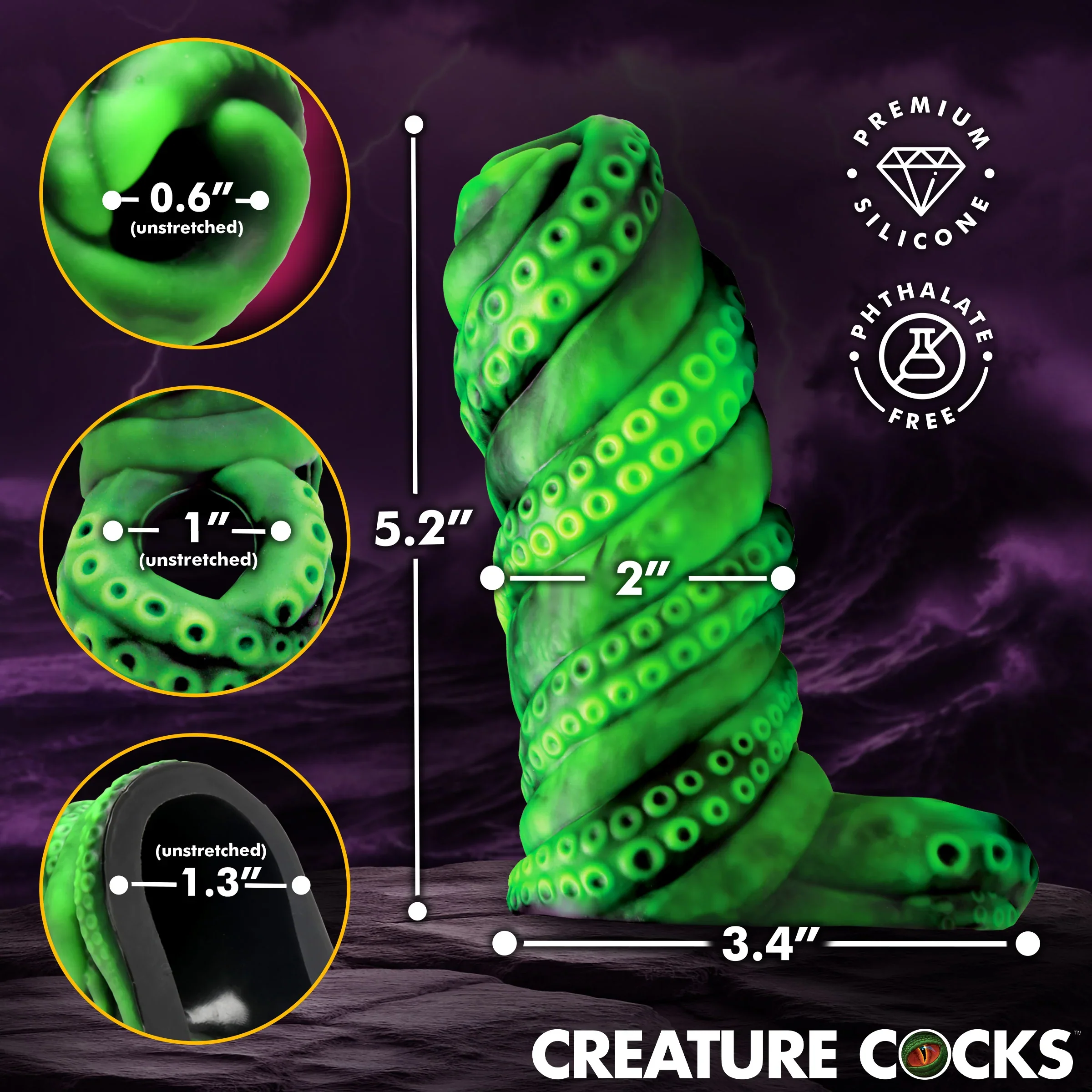 Tenta Girth Silicone Penis Enhancer by Creature Cocks - Image 3