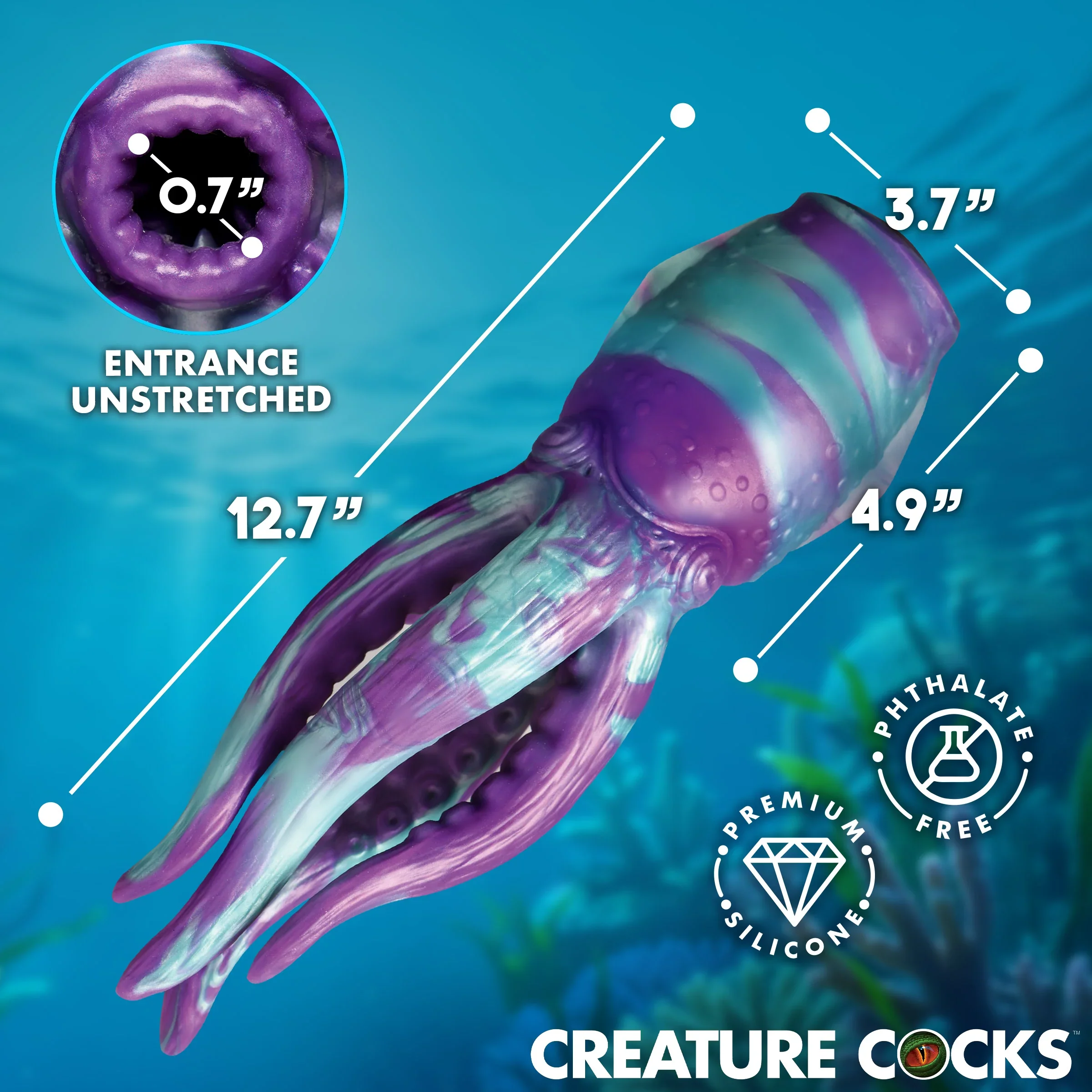Tenta Stroke Silicone Stroker Masturbator by Creature Cocks - Image 4