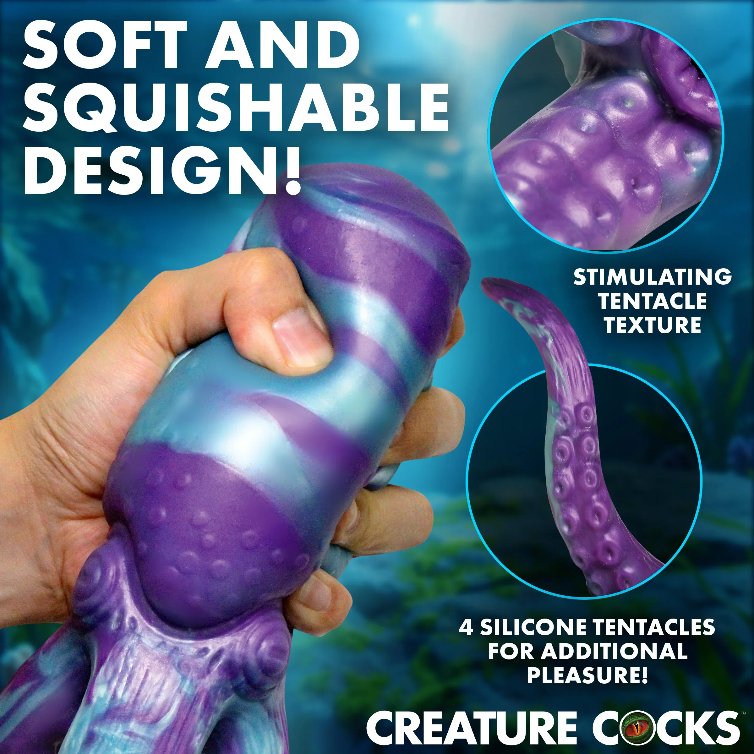 Tenta Stroke Silicone Stroker Masturbator by Creature Cocks - Image 5