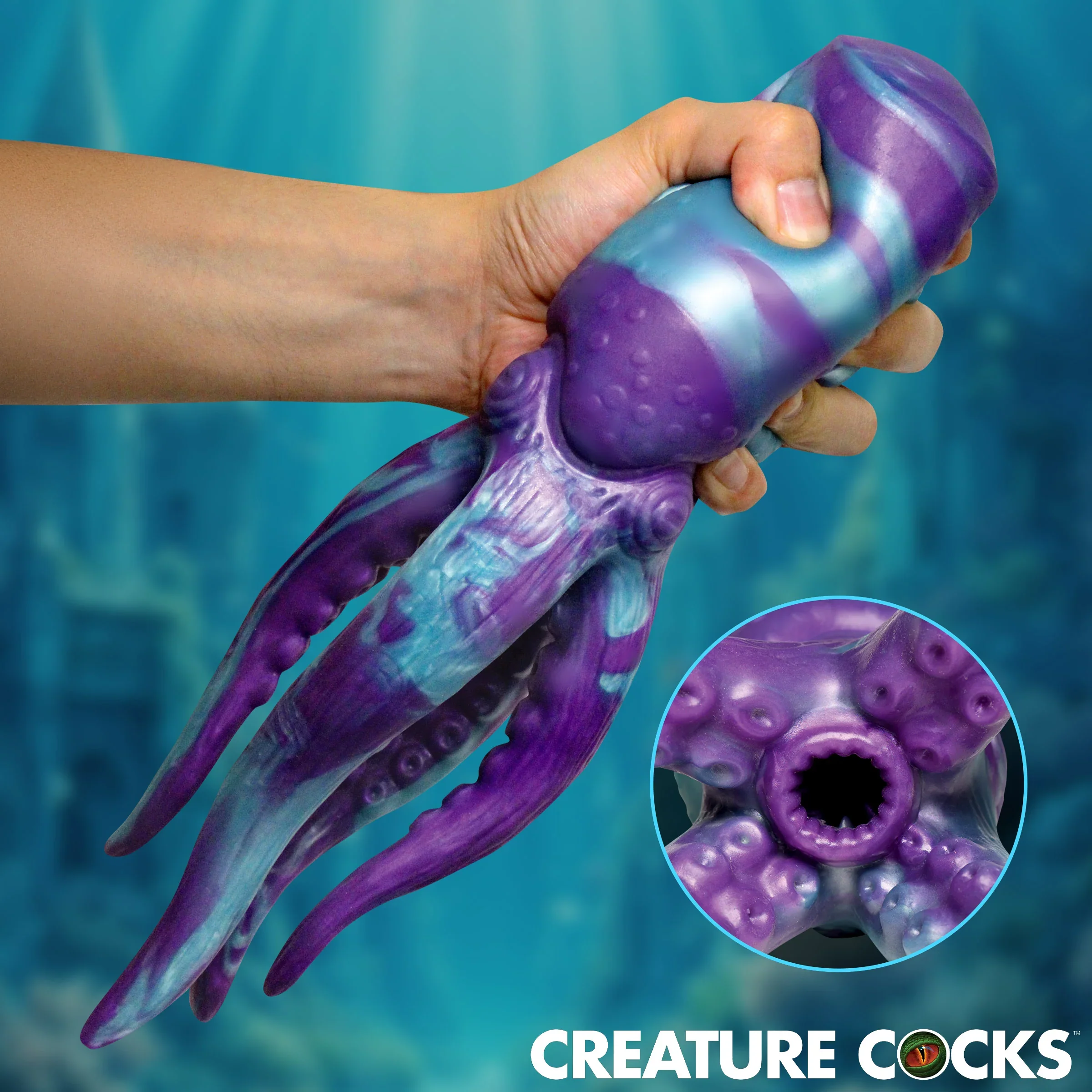 Tenta Stroke Silicone Stroker Masturbator by Creature Cocks - Image 6