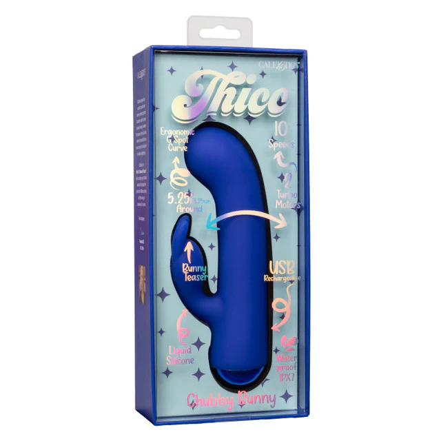 Thicc Blue Chubby Bunny Dual Motor Massager Vibrator - Image 8