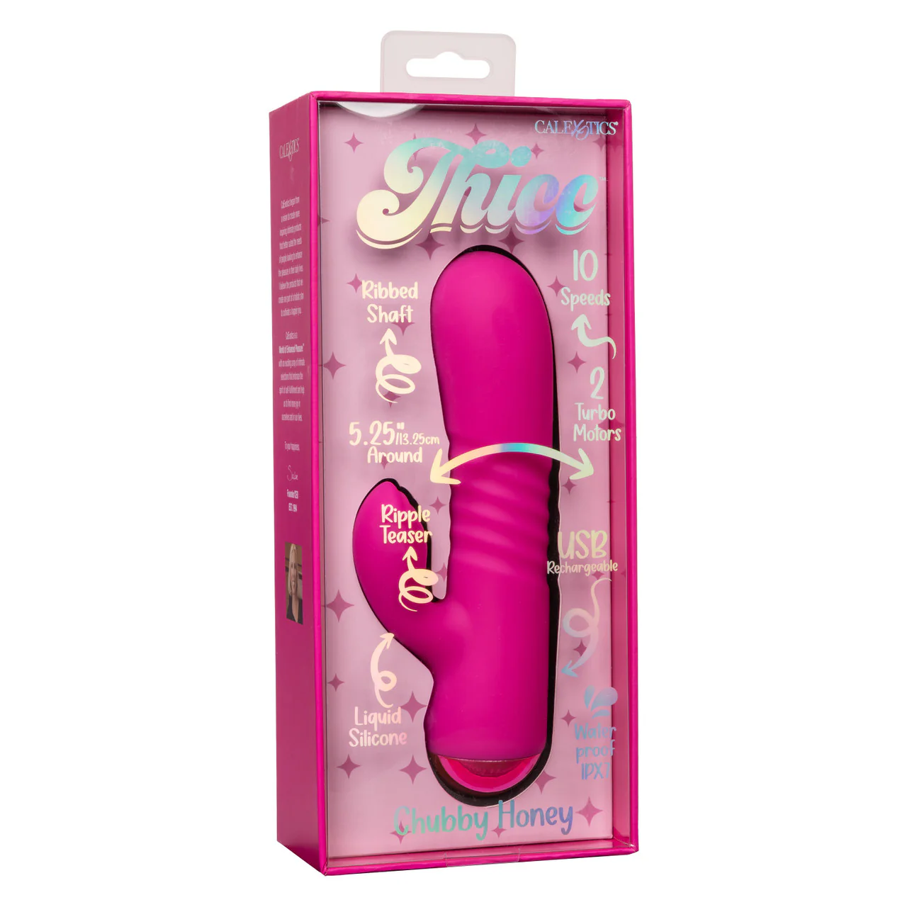 Thicc Pink Chubby Honey Dual Motor Massager Vibrator - Image 8