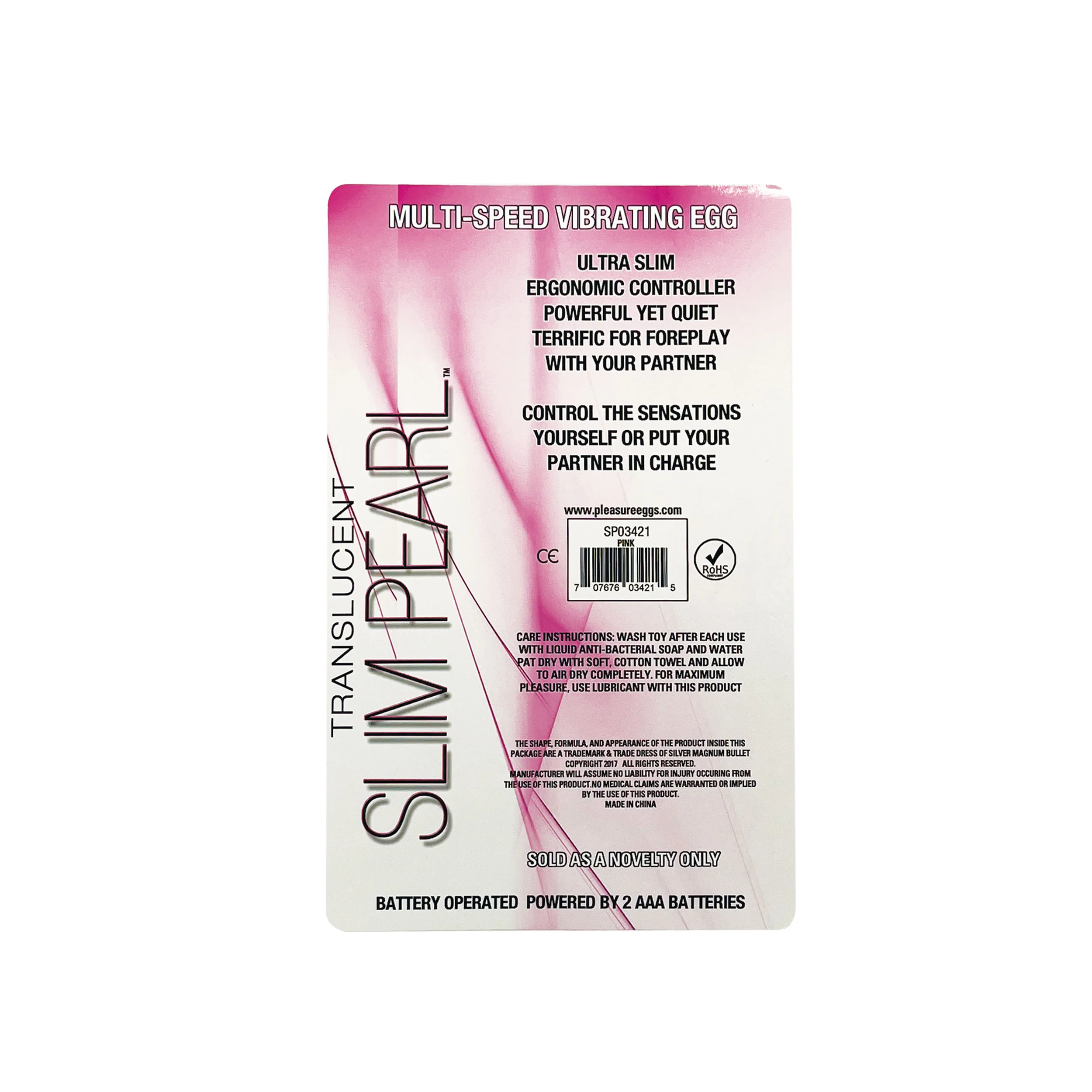 Translucent Slim Pearl Egg Vibe - Image 2
