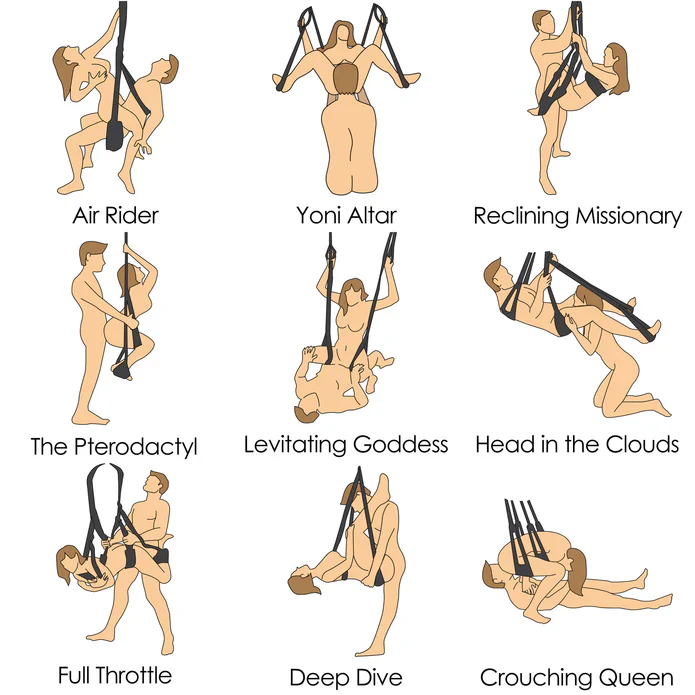 Trinity Padded Sex Swing with Torque Bar - Image 4