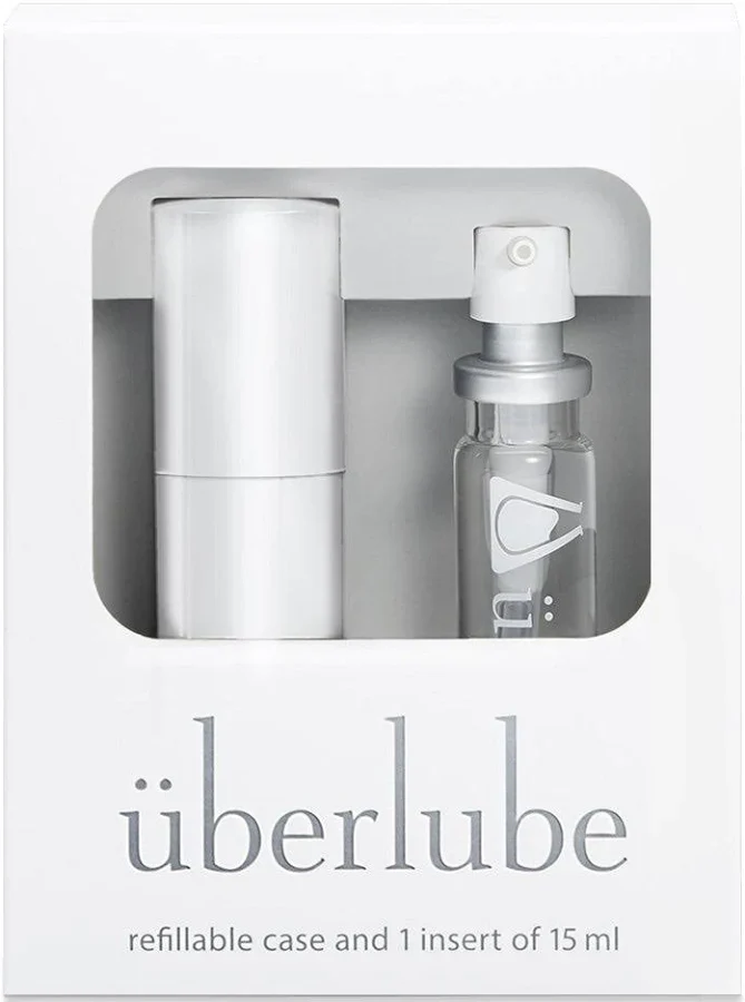 Überlube TOGO White Refillable Lube Travel Case with 15ml Insert - Image 3