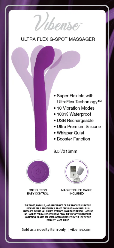 Vibense G-Spot Vibrator - Purple - Image 3