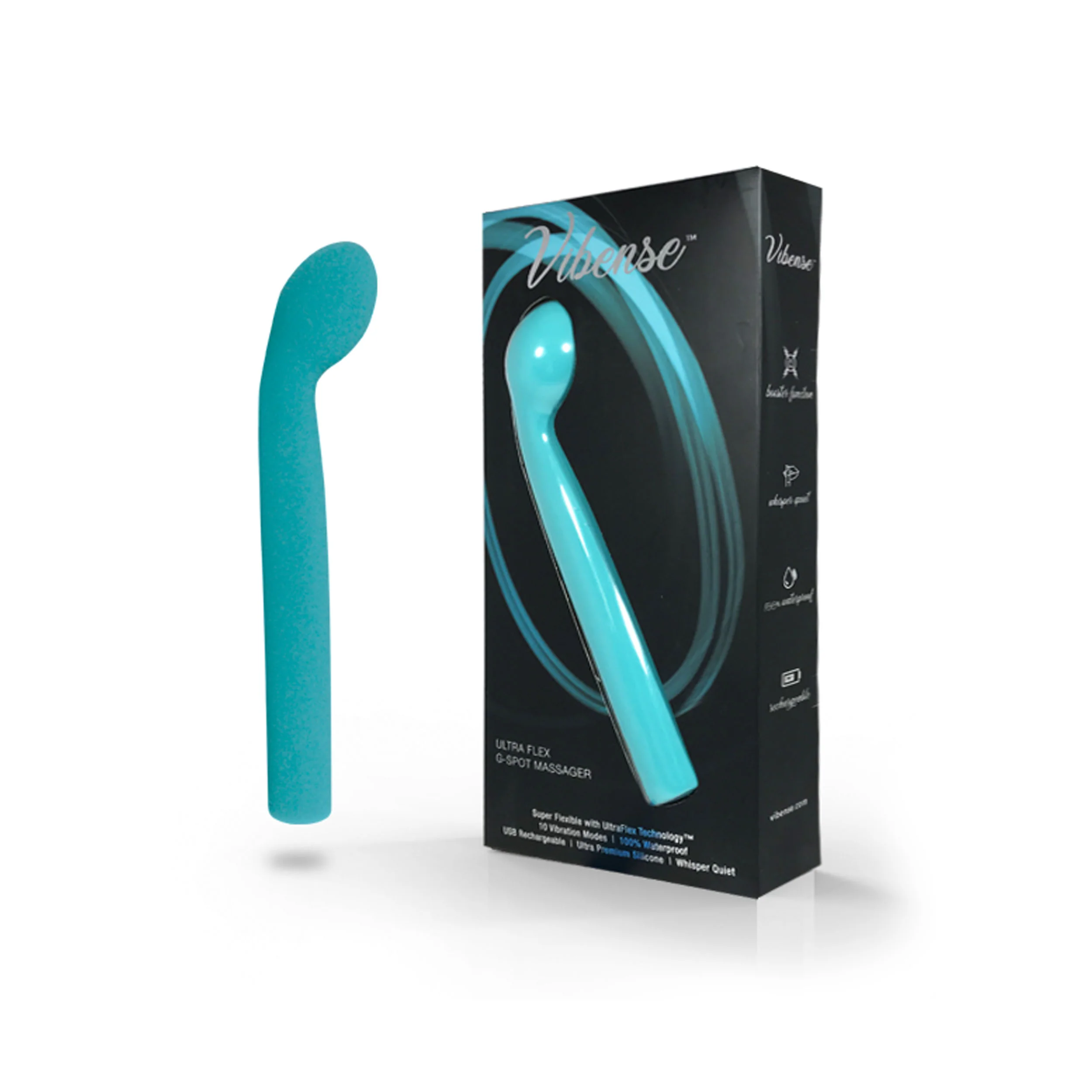 Vibense G-Spot Vibrator - Teal - Image 4
