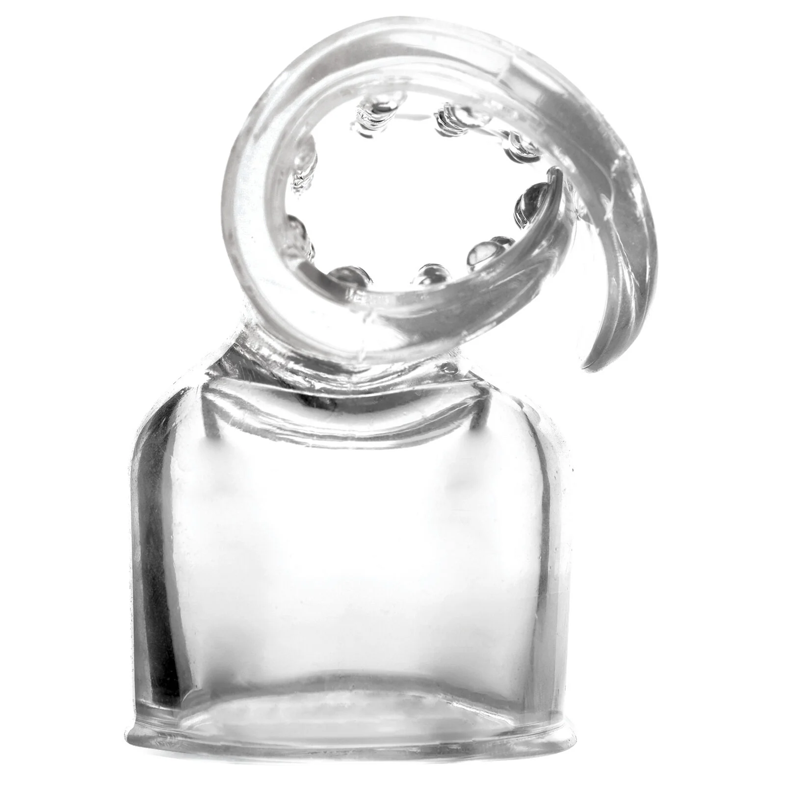 Vibra-Stroke Masturbator Wand Attachment - Clear - Image 3