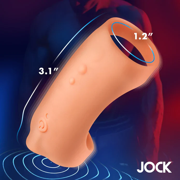 Vibrating Silicone Penis Sleeve - Medium - Image 3