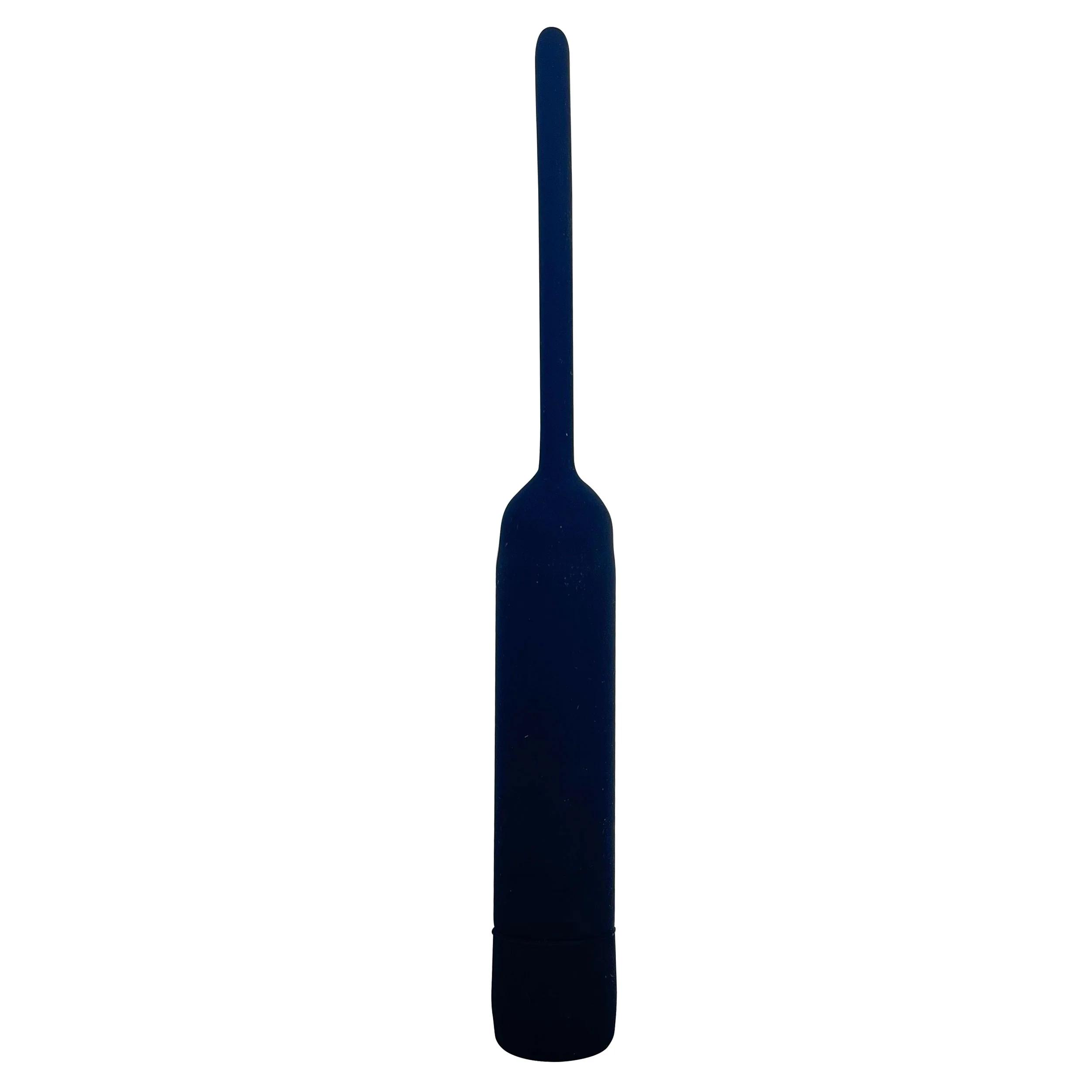 Vibrating Silicone Urethral Dilator by Fetish Pleasure Play in Black